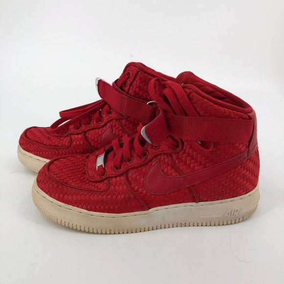 Nike Red Lace-Up Athletic Sneakers | Men's Size 7.5 - Picture 2 of 7